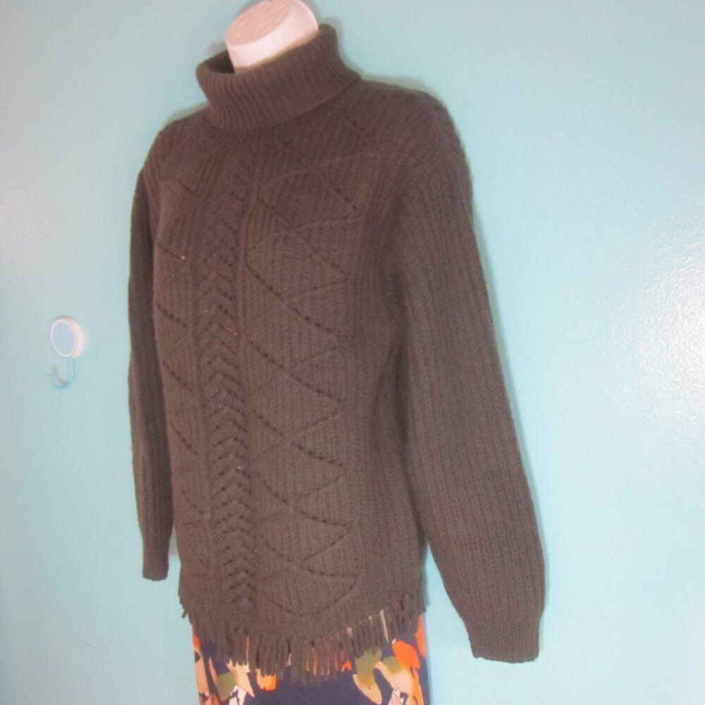 Vintage Alfred Sung Wool Turtleneck Sweater Womens L / XL